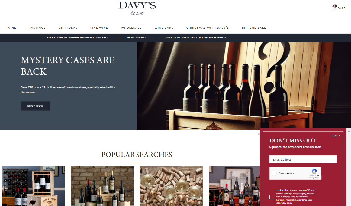 Davy Wine home page